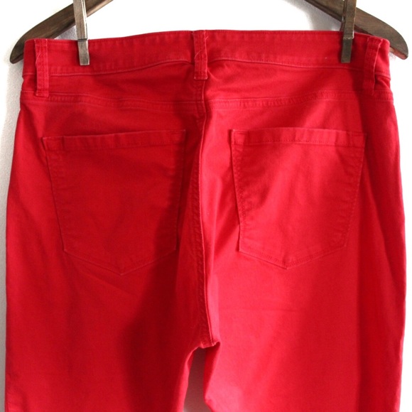 Loft Curvy Skinny Red Pants 29 8 Preowned - Picture 6 of 7